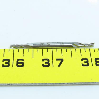 E.C 1/8" 2 Flute Square Double End Mill 3/16" Shank 3/8" LOC 2-1/4" OAL Lot of 6
