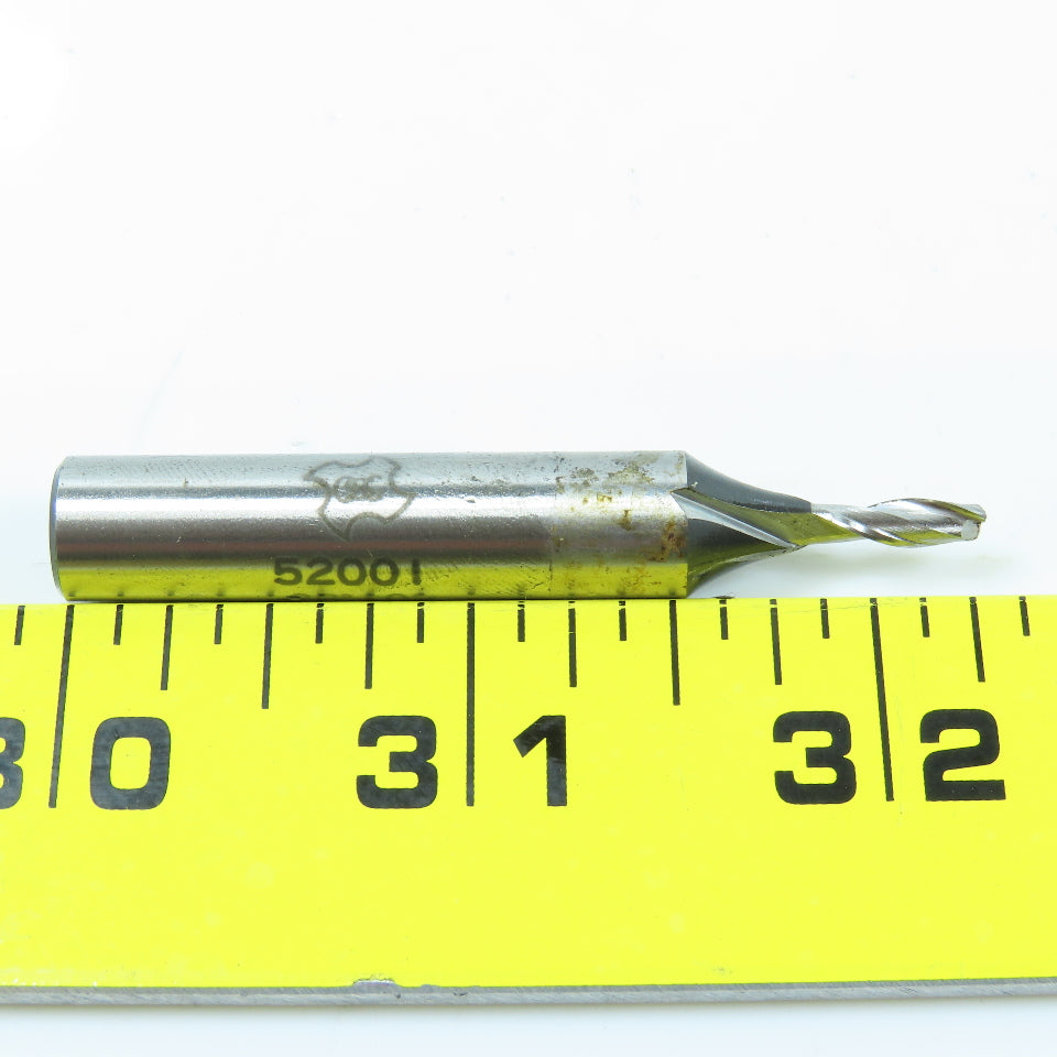 Misc. 1/8" To 11/32" 2 Flute Square End Mill 3/8" Shank Lot of 7