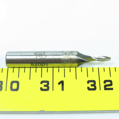Misc. 1/8" To 11/32" 2 Flute Square End Mill 3/8" Shank Lot of 7