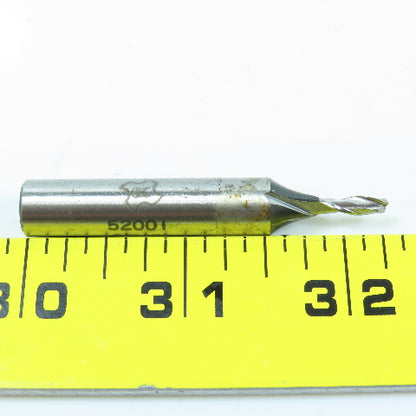 Misc. 1/8" To 11/32" 2 Flute Square End Mill 3/8" Shank Lot of 7