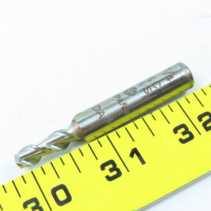 Misc. 1/8" To 11/32" 2 Flute Square End Mill 3/8" Shank Lot of 7