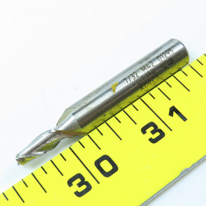 Misc. 1/8" To 11/32" 2 Flute Square End Mill 3/8" Shank Lot of 7