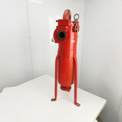 SCH20 WPB Steel Bag Filter Strainer Vessel/Housing 28" x 7" Diameter 2-1/4" Port