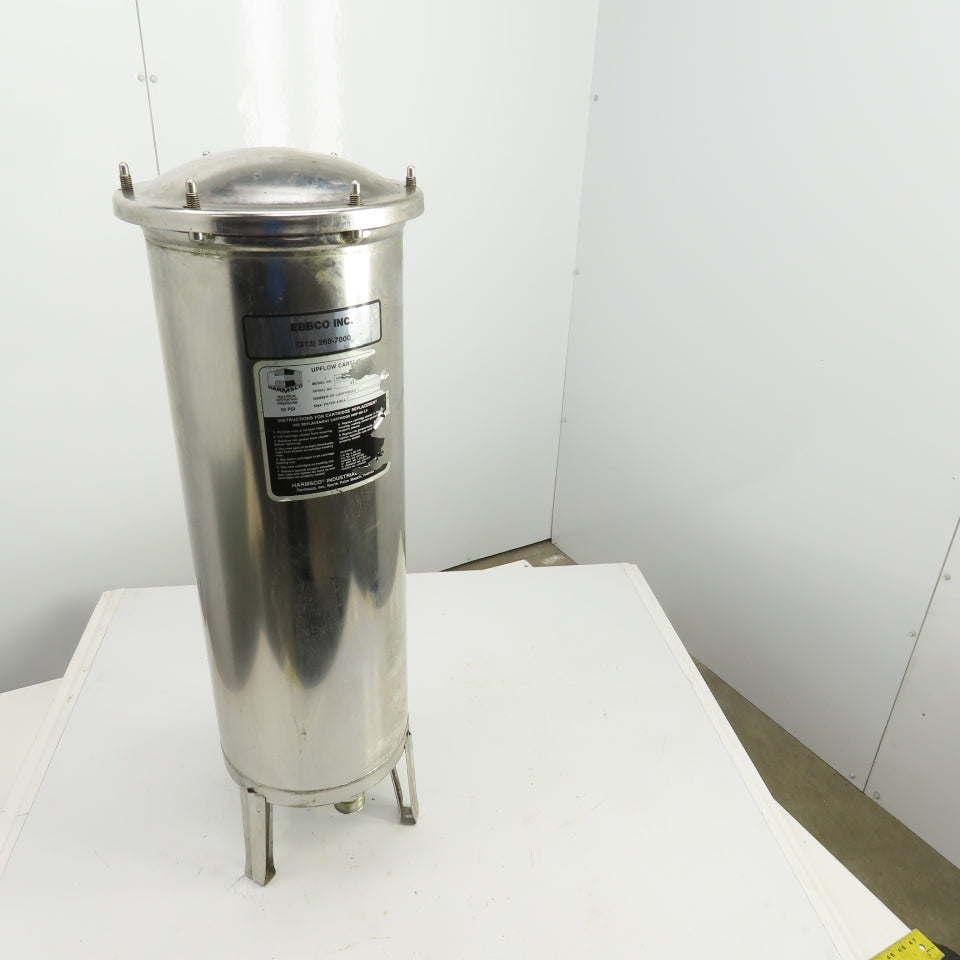 Harmsco/Ebco Stainless Steel Upflow Cartridge 50PSI 1-1/2"& 3/4"NPT
