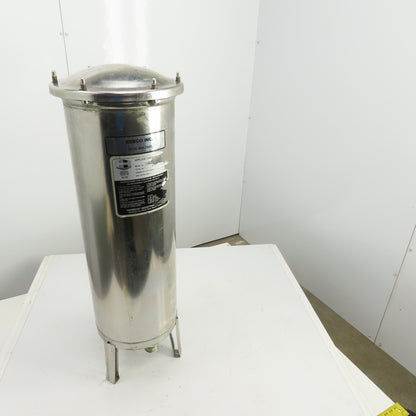 Harmsco/Ebco Stainless Steel Upflow Cartridge 50PSI 1-1/2"& 3/4"NPT
