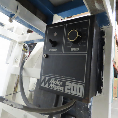 173" x 2" Wide Air Blow Off Extrusion Take Away Conveyor 110/208V 1Ph 0-308 FPM