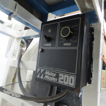 173" x 2" Wide Air Blow Off Extrusion Take Away Conveyor 110/208V 1Ph 0-308 FPM