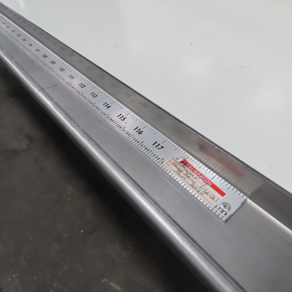 173" x 2" Wide Air Blow Off Extrusion Take Away Conveyor 110/208V 1Ph 0-308 FPM