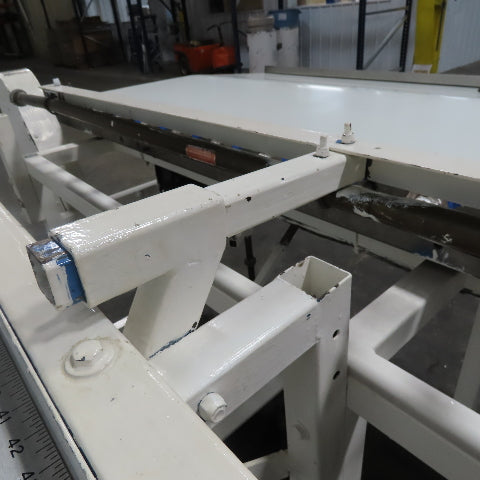173" x 2" Wide Air Blow Off Extrusion Take Away Conveyor 110/208V 1Ph 0-308 FPM