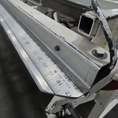173" x 2" Wide Air Blow Off Extrusion Take Away Conveyor 110/208V 1Ph 0-308 FPM