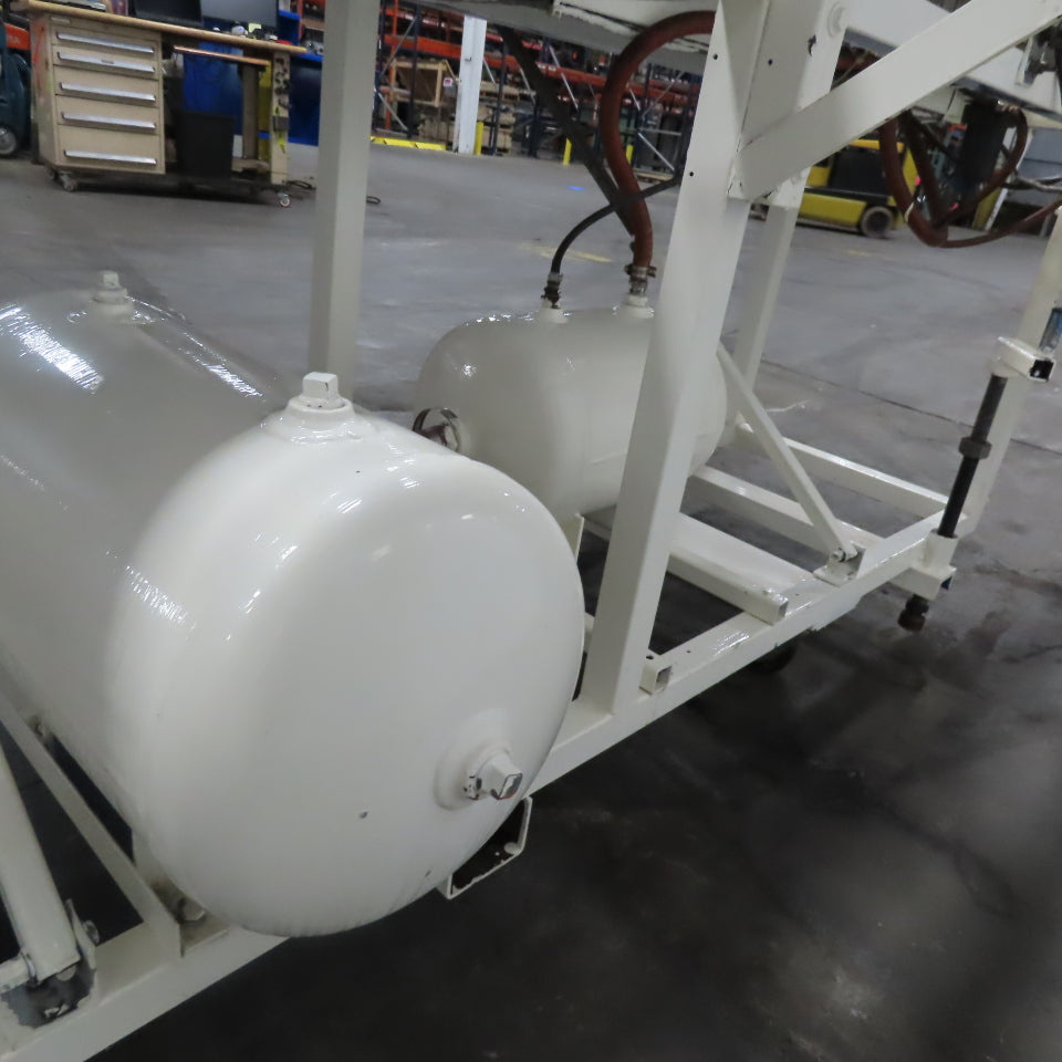 173" x 2" Wide Air Blow Off Extrusion Take Away Conveyor 110/208V 1Ph 0-308 FPM
