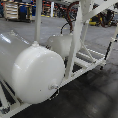 173" x 2" Wide Air Blow Off Extrusion Take Away Conveyor 110/208V 1Ph 0-308 FPM