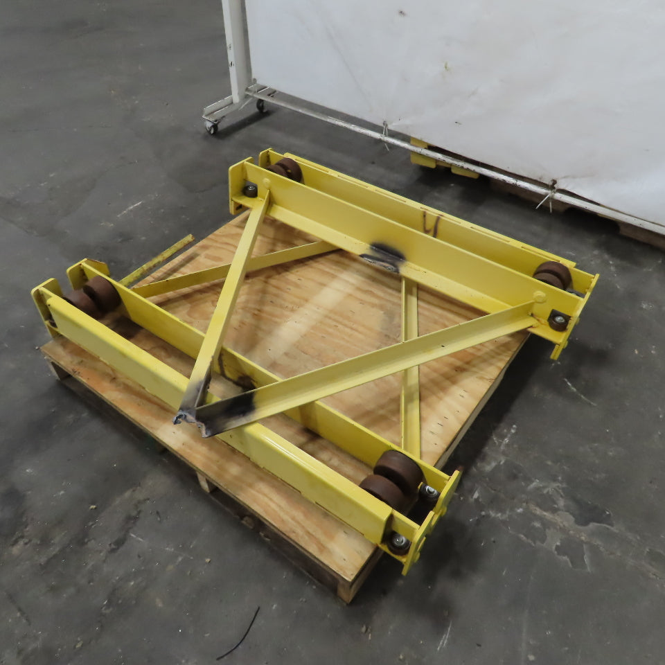 Steel Bridge Crane End Trucks For 3-1/2" I-Beam Lot Of 2
