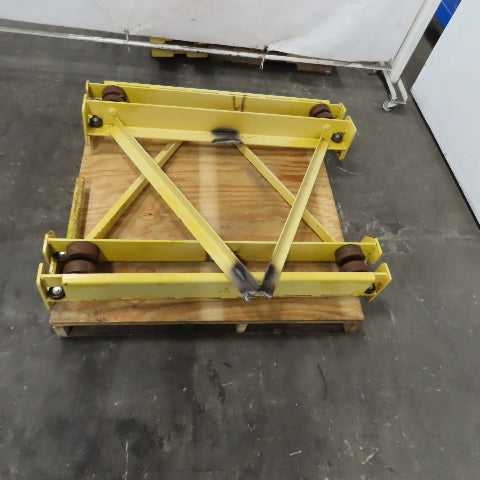 Steel Bridge Crane End Trucks For 3-1/2" I-Beam Lot Of 2