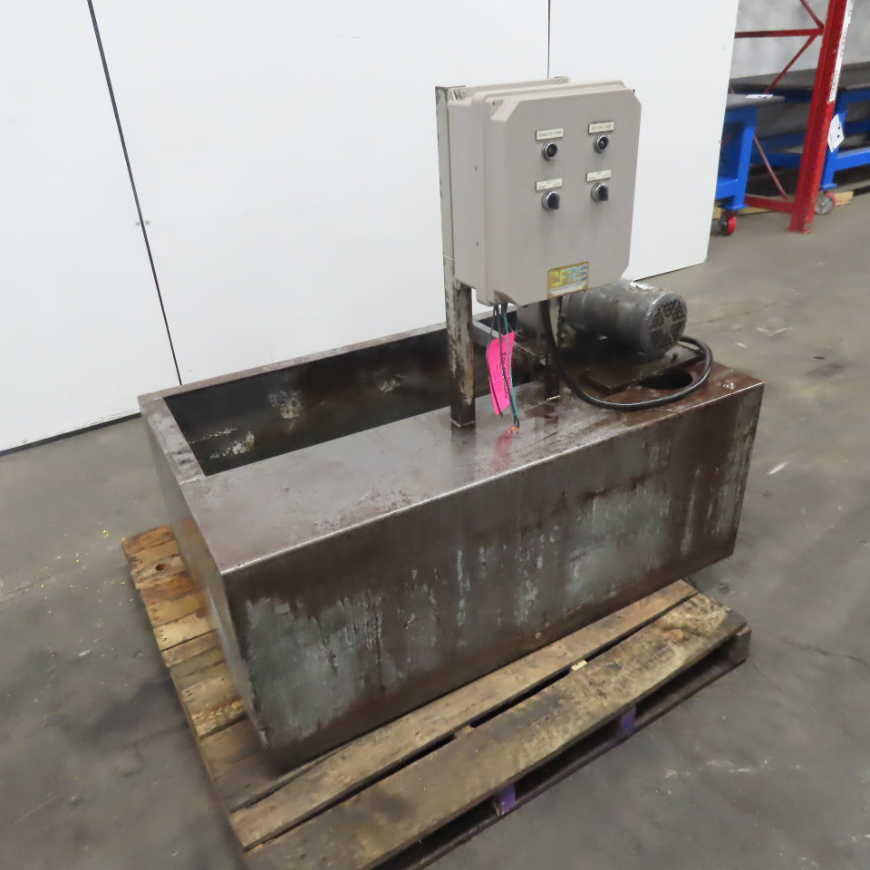 Custom Fluid Recovery Systems Inc. 93 Gallon Tool Coolant Receiver Tank Pump 1Hp