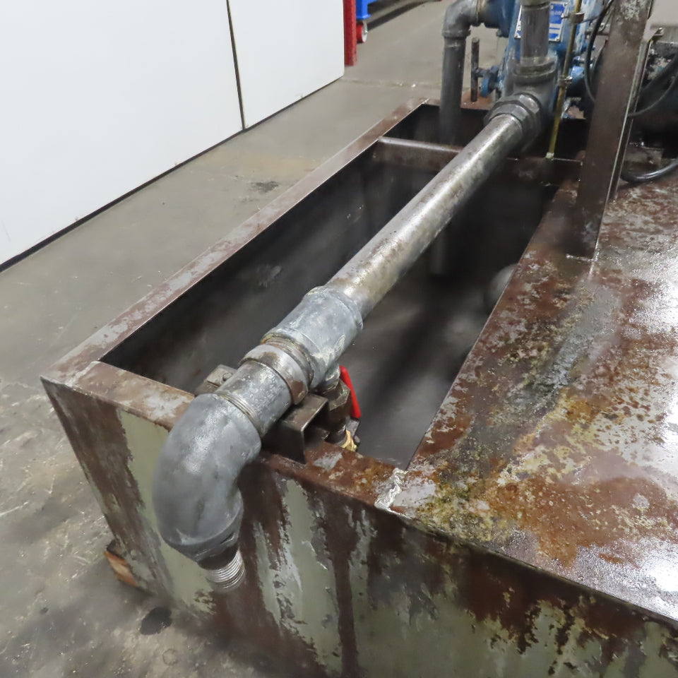 93 Gallon Tool Coolant Recovery Recirculation Tank Pump 2Hp 208-230/460V
