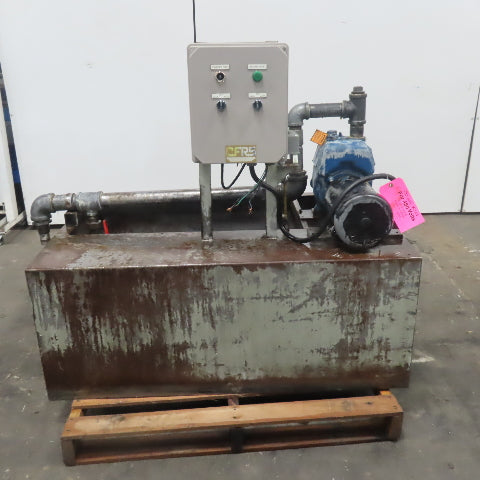 93 Gallon Tool Coolant Recovery Recirculation Tank Pump 2Hp 208-230/460V