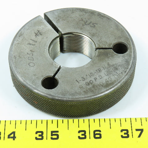 Metro 1-3/16"-18 NEF Thread Ring Gage Go P.D. 1.1514 Go Only