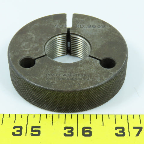 Pratt & Whitney 1"-18 NS Thread Ring Gage Go P.D. .9639 Go Only