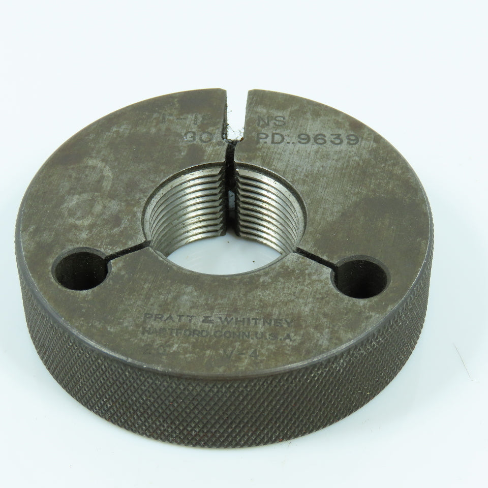 Pratt & Whitney 1"-18 NS Thread Ring Gage Go P.D. .9639 Go Only