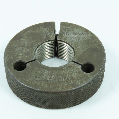 Pratt & Whitney 1"-18 NS Thread Ring Gage Go P.D. .9639 Go Only