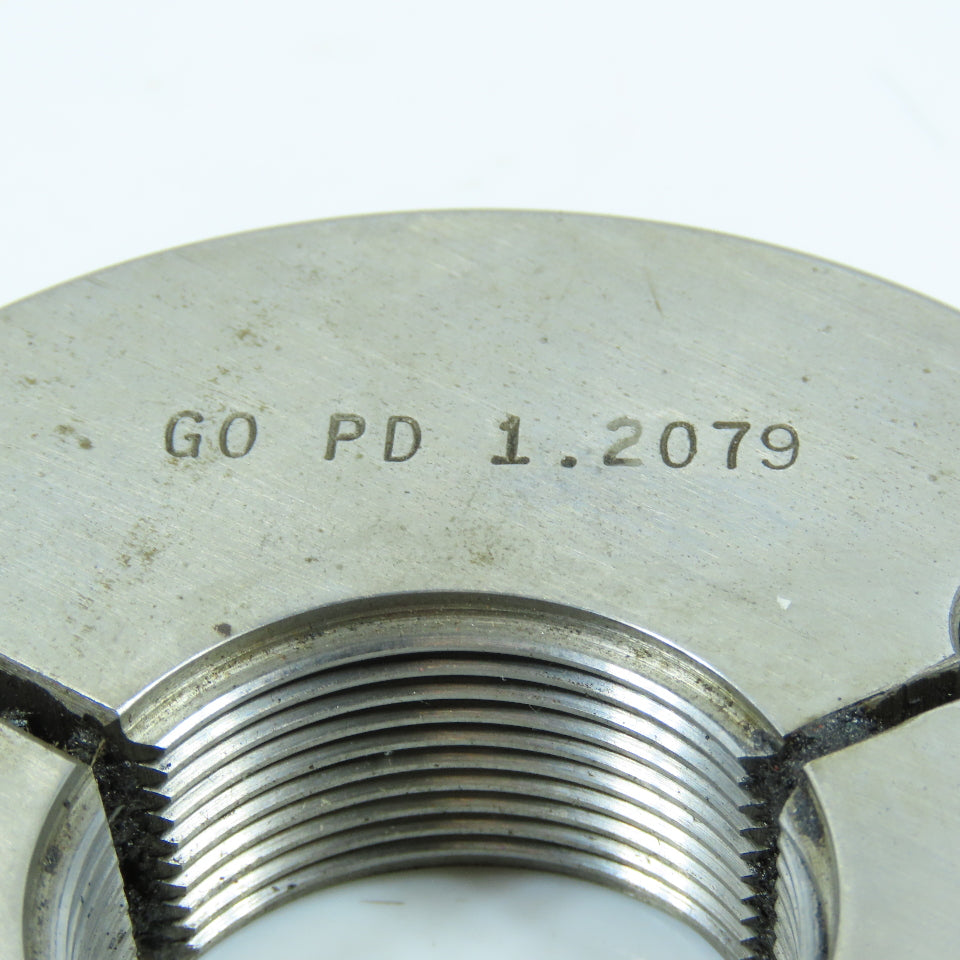 Hemco 1-1/4-16 UN-2A Left Hand Thread Ring Gage Go P.D. 1.2079 Go Only