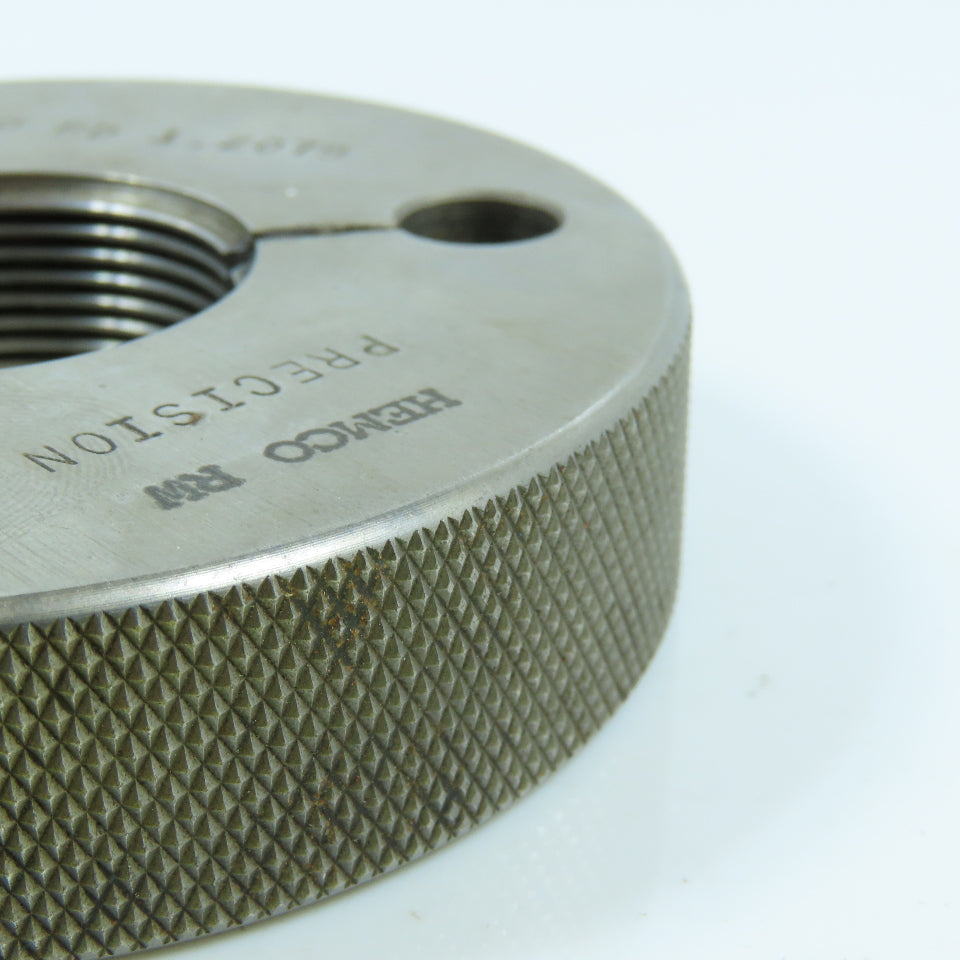 Hemco 1-1/4-16 UN-2A Left Hand Thread Ring Gage Go P.D. 1.2079 Go Only