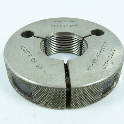 Hemco 1-1/4-16 UN-2A Left Hand Thread Ring Gage Go P.D. 1.2079 Go Only
