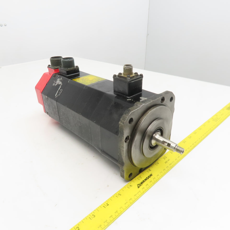 Fanuc A06B-0314-B202 2000 RPM 136V AC Servo Motor 8 Pole 3Ph W/ Brake Pulsecoder