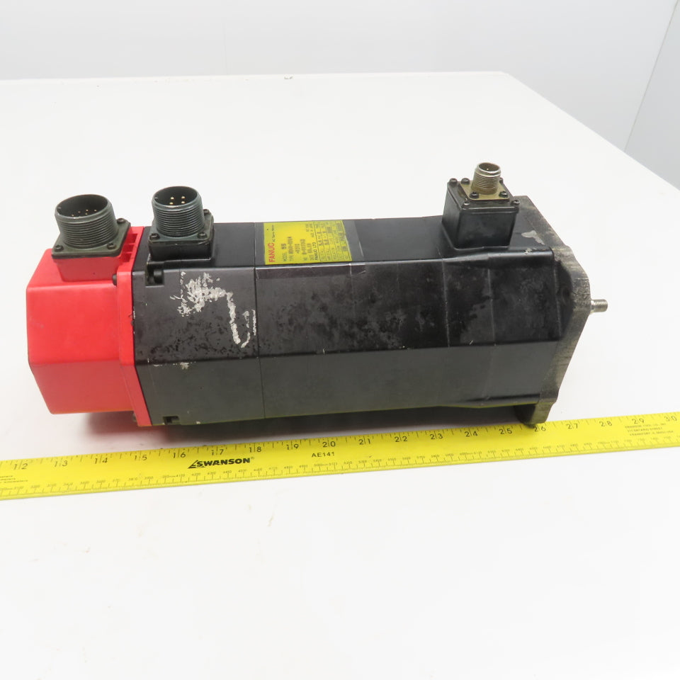 Fanuc A06B-0314-B202 2000 RPM 136V AC Servo Motor 8 Pole 3Ph W/ Brake Pulsecoder