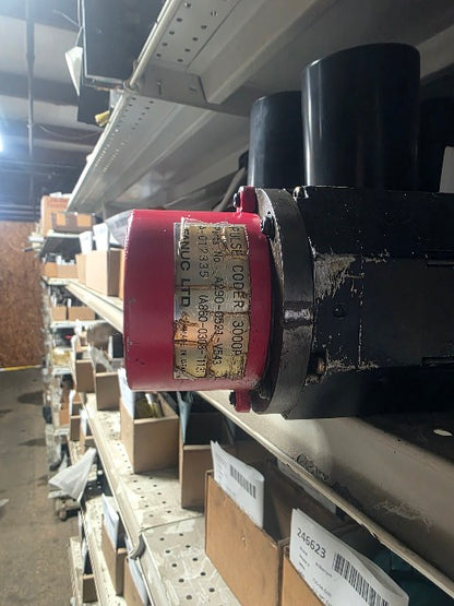 Fanuc A06B-0312-B003 2000RPM 2Nm 120V AC Servo Motor W/ Pulse Coder