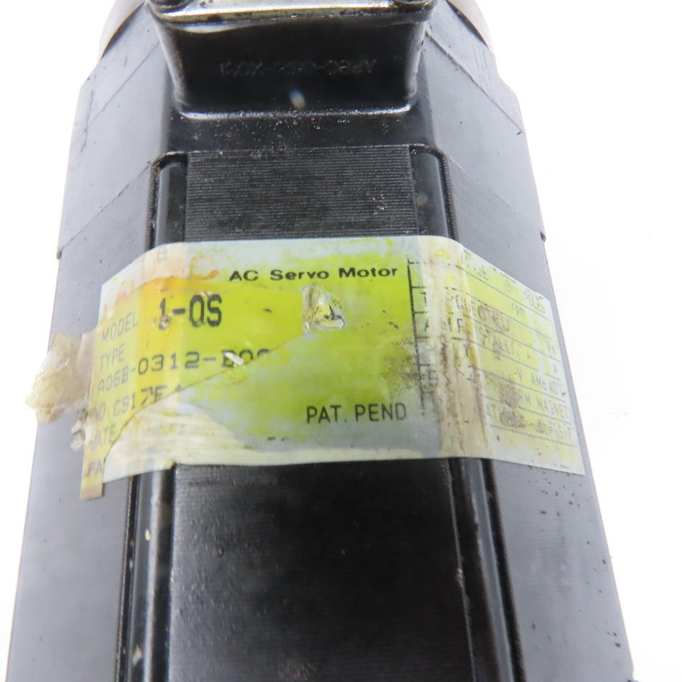 Fanuc A06B-0312-B003 2000RPM 2Nm 120V AC Servo Motor W/ Pulse Coder