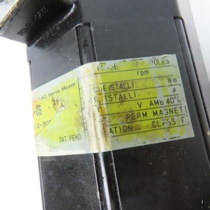 Fanuc A06B-0312-B003 2000RPM 2Nm 120V AC Servo Motor W/ Pulse Coder