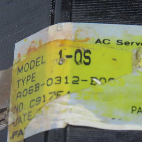 Fanuc A06B-0312-B003 2000RPM 2Nm 120V AC Servo Motor W/ Pulse Coder