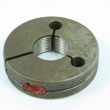 S.C.C. 13/16"-20 NEF 2 Thread Ring Gage No Go P.D. .7754 No Go Only