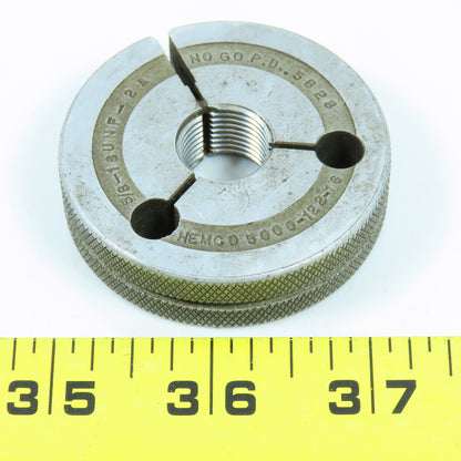 Hemco 5/8"-18 UNF 2A Thread Ring Gage No Go P.D. .5828 No Go Only