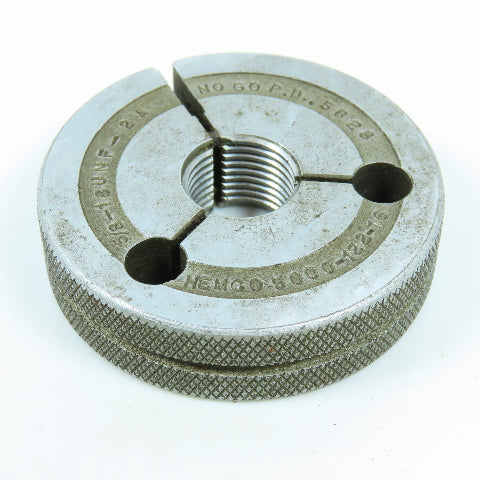 Hemco 5/8"-18 UNF 2A Thread Ring Gage No Go P.D. .5828 No Go Only