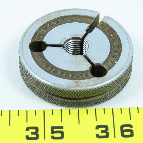 Hemco 3/8"-24 NF 5 Thread Ring Gage No Go P.D. .3497 No Go Only