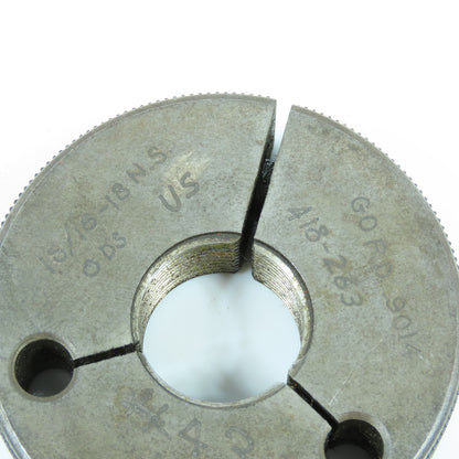 Metro 15/16"-18 NS Thread Ring Gage Go P.D. .9014 Go Only