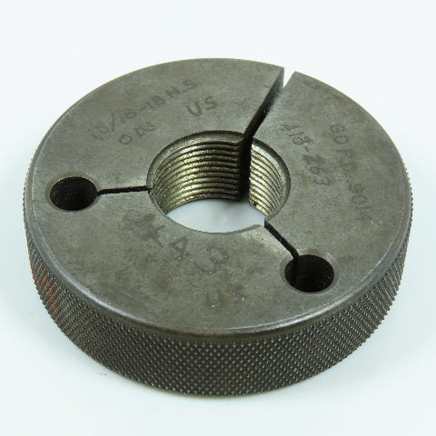 Metro 15/16"-18 NS Thread Ring Gage Go P.D. .9014 Go Only