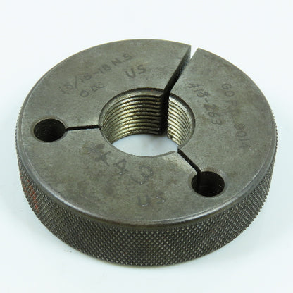 Metro 15/16"-18 NS Thread Ring Gage Go P.D. .9014 Go Only