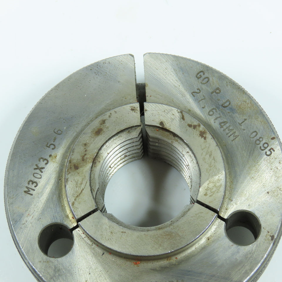 Agmaco M30 x 3.5 6g Metric Thread Ring Gage Go P.D. 27.674