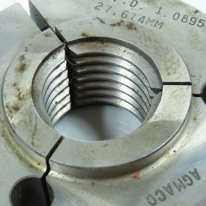 Agmaco M30 x 3.5 6g Metric Thread Ring Gage Go P.D. 27.674