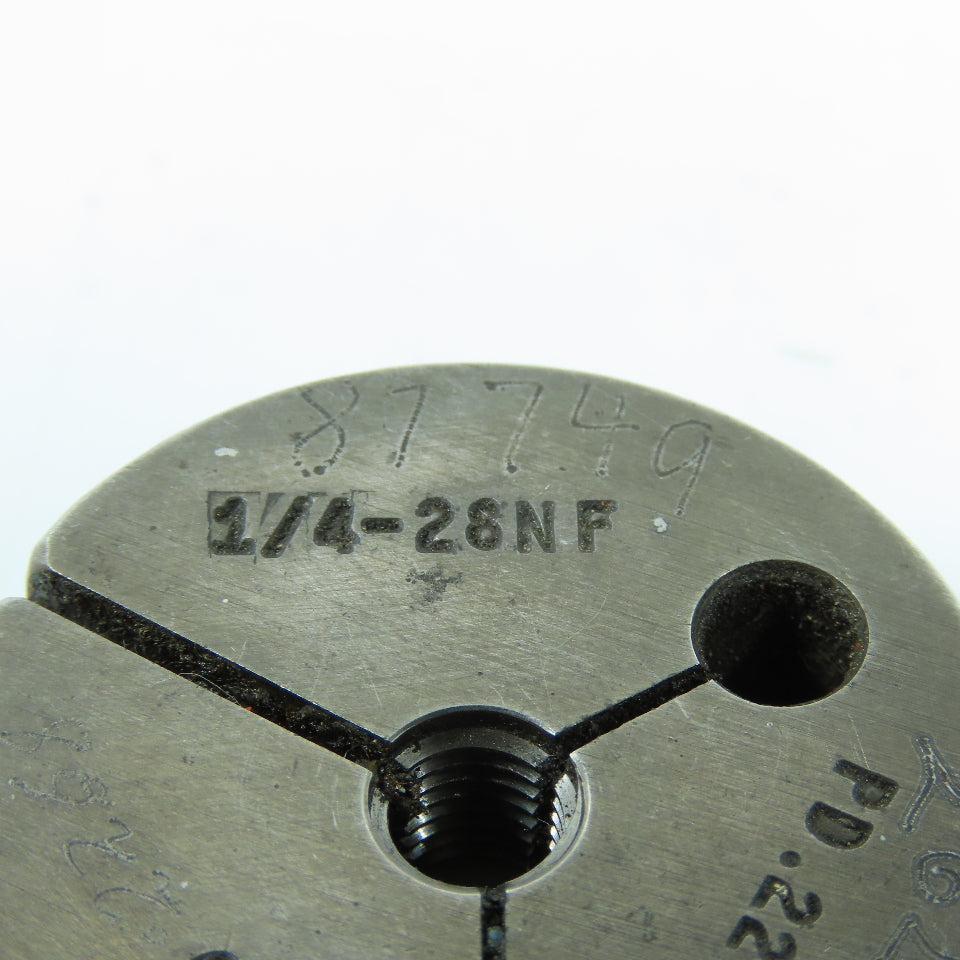 Metro 1/4"-28 NF & NF 3 Thread Ring Gage Go P.D. .2268 Go Only Lot of 2