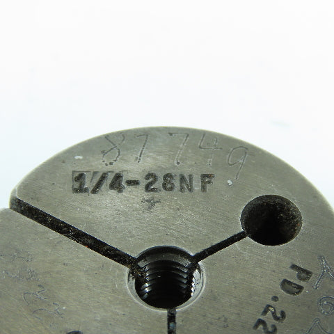 Metro 1/4"-28 NF & NF 3 Thread Ring Gage Go P.D. .2268 Go Only Lot of 2