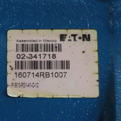 Eaton PVB10-RSY-41C-12 50 Gallon Hydraulic Tank Over Pump 208-230/460V 3Ph