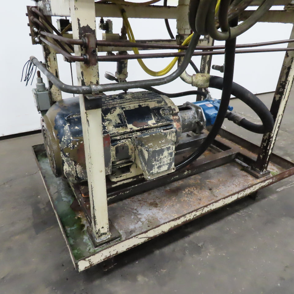 Eaton PVB10-RSY-41C-12 50 Gallon Hydraulic Tank Over Pump 208-230/460V 3Ph