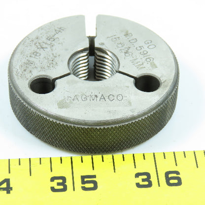 Agmaco M16 x 1.5 4h Thread Ring Gage Go P.D. 15.026 Go Only