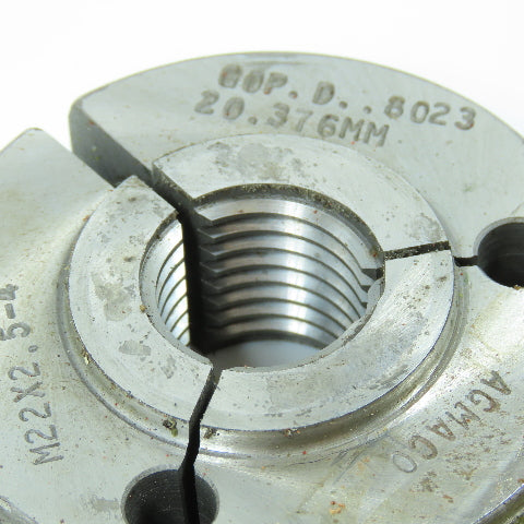 Agmaco M22 x 2.5 6g Thread Ring Gage Go P.D. 20.376 Go Only