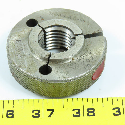 Agmaco M22 x 2.5 6g Thread Ring Gage Go P.D. 20.376 Go Only